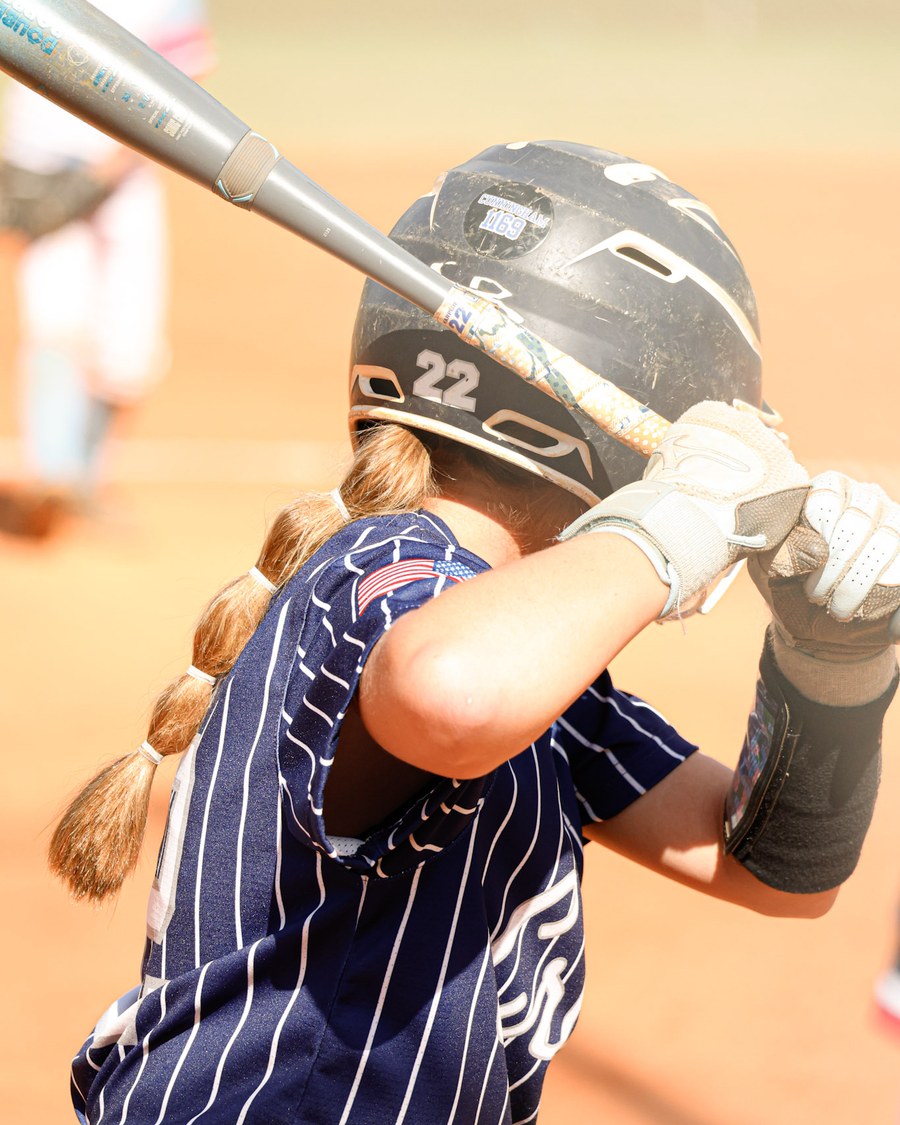 Harper, #22 in game action for West Cobb Crush 2032